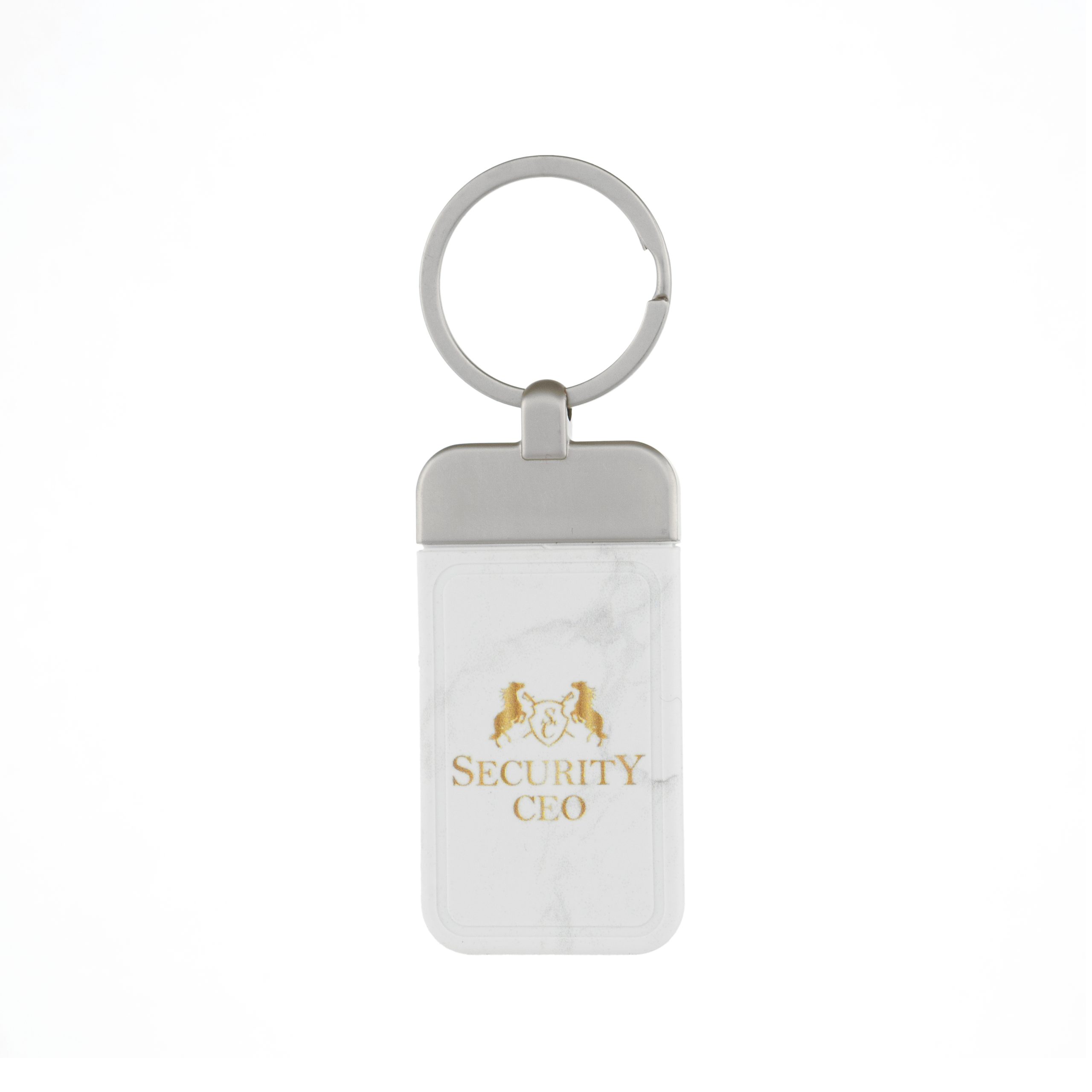 Marble-like(white) with golden yellow logo